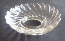 Bobèche bougeoir chandelier lustre applique cristal moulé Baccarat Bambou