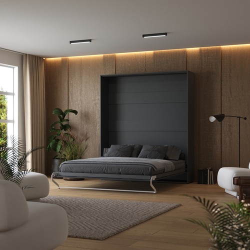 Lit escamotable 160x200 - lit,