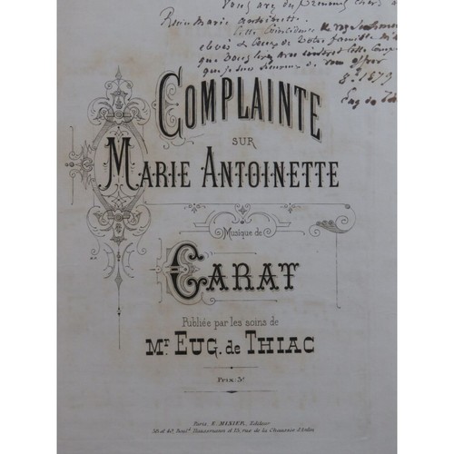 Garat complainte sur - garat,