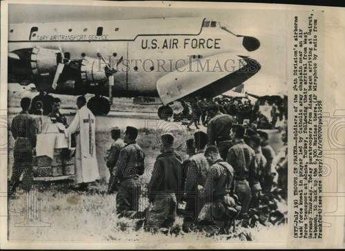1958 press photo troops - press, us