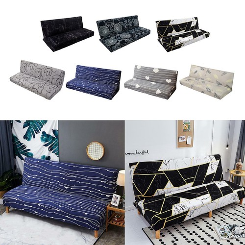 Armless sofa bed velvet futon - sofa,