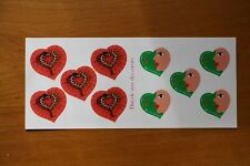 DITES LE AVEC DES COEURS YVES SAINT LAURENT CARNET DE 10 TIMBRES A 0,46€ NEUF