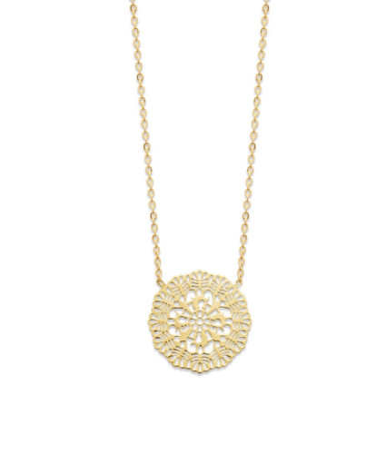 Collier pendentif ajourée - collier,