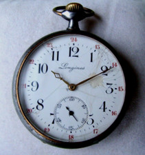 1 montre de poche ou à gousset - LONGINES - en acier des années 1945-1950