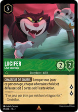 Carte Disney Lorcana Chapitre 2 Lucifer - Chat sournois 85/204 Rare FR