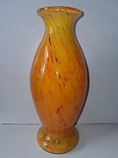 VASE VERRE CLICHY MURANO JAUNE