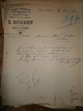 lettre ancienne e doudet felix