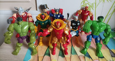 lot 8 figurine Marvel articulée a assemble Hulk Iron Man Thor Vision hasbro 2013