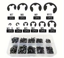 ASSORTIMENT DE 120 CIRCLIPS TYPE E Serre Clips E-Clip Anneau Retenue Externe
