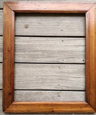 CADRE ANCIEN BOIS MASSIF AUX FILETS 46 X 38CM F 8 XIX ÈME SIÈCLE CADRE À CLÉS 