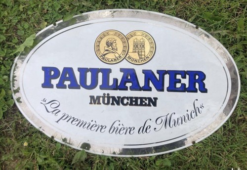 Plaque émaillée bière - émaillée, "