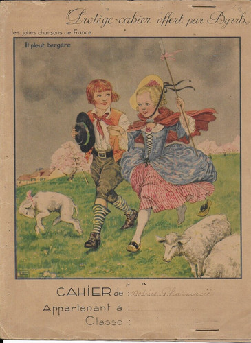 Protège cahier 1930 byrrh - cahier,