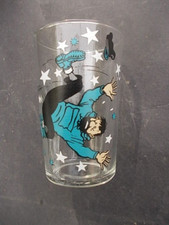 HERGE TINTIN Verre 1950 Haddock en pleine chute TBE collector très rare !