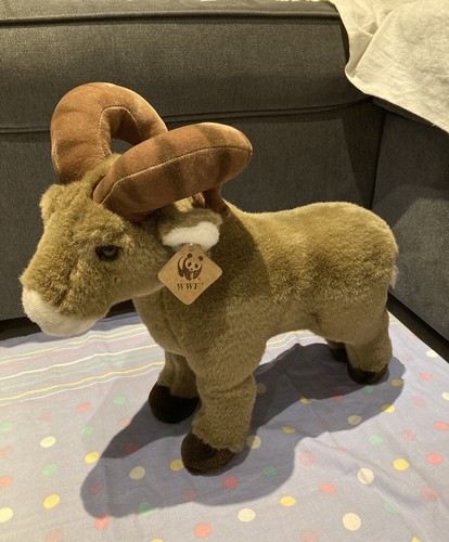 Peluche mouflon bélier wwf - mouflon,