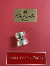 COQUETIER  CHRISTOFLE DIABOLO 4,5x4,5CM  METAL ARGENTE TRÈS BEL ÉTAT N7.;