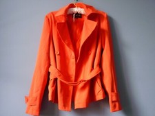 manteau femme ceinture  40 L parka corail doublée TBE