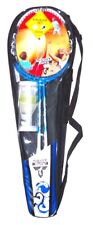 Badminton Ensemble de Jeu Adultes Raquettes Badminton Loisirs Bleu Blanc Sport