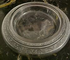 LALIQUE GrandeCoupe Plat "Ricquewihr" en verre/cristal blanc