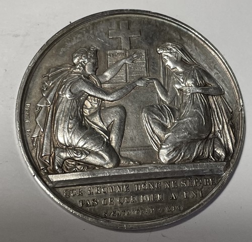 Médaille mariage signée - médaille,