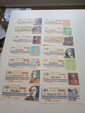 Lot de 14 billets Loterie