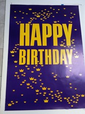 Affiche Joyeux anniversaire couronnes DIN A0 TOP !