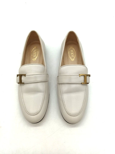 Mocassins tods cuir blanc - mocassins,