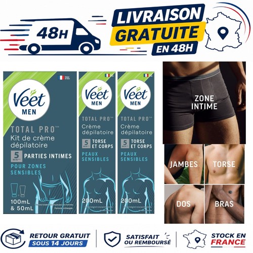Veet men kit épilation zones - kit,