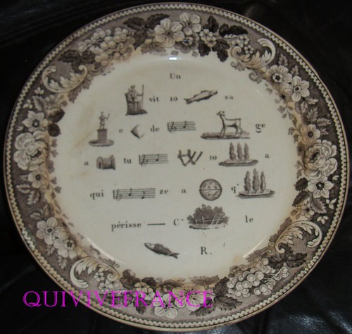 Ass095 assiette rebus - -,