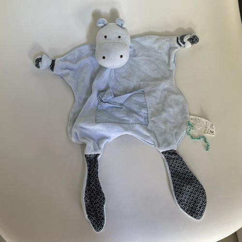 Doudou plat hippopotame dpam - doudou,