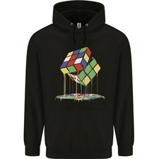 Sweat À Capuche Dripping Rubix Cube Drôle Puzzle Enfant