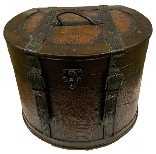 True vintage hard leather hat - true,