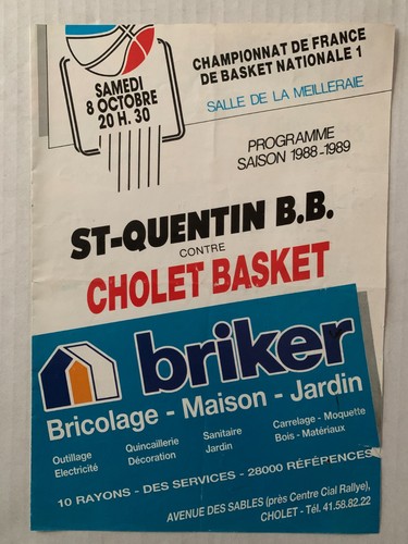 Programme match cholet basket - programme,
