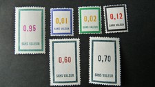 FRANCE  Lot Timbres FICTIFS  F157 à F164 Manque 161 et 162 Neufs**