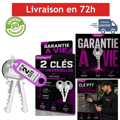 Lot clés ptt f10 t10 - clÉs,
