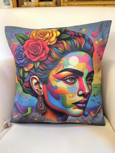 Housse coussin frida color - de,