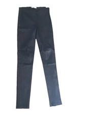 Superbe Et Authentique Pantalon Slim Cuir Strech Noir Zapa 38 Jamais Porté 