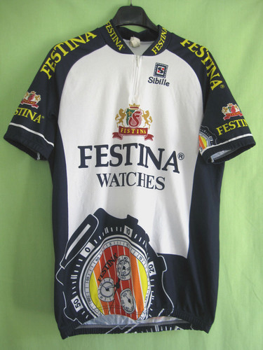 Maillot cycliste festina lotus - maillot,