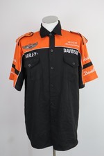 Harley Davidson Chemise Homme 2XL Homme Vintage Casual Logo 100 Anniversaire
