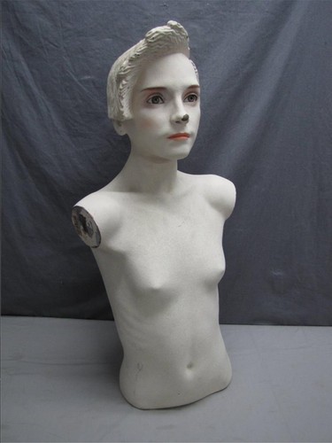 Rare nude bust head lingerie - nude,