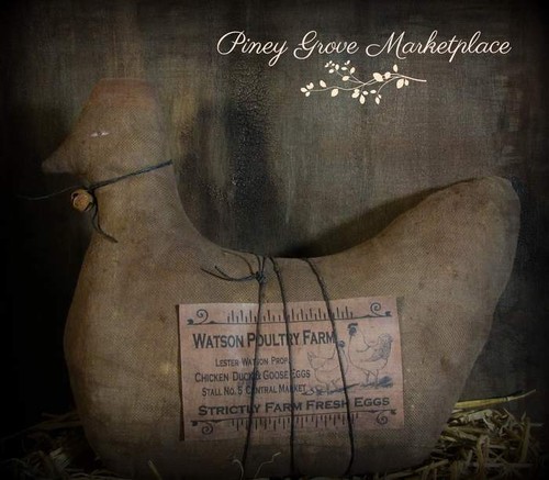 Primitive style hen farmhouse - style,