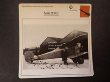 NESTLER SCOUT    fiche aviation plane lobbycard carte avion