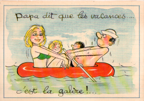 Carte postale humoristique - carte,