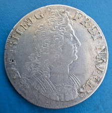Louis XIV , écu aux 8 huit L , 2ème type , 1704 B Rouen