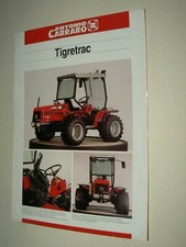 Prospectus Tracteur CARRARO TIGRETRAC  trattore tractor traktor prospekt