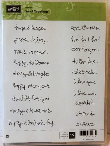 Stampin bonne salutations - up,