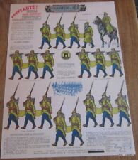PLANCHE SOLDATS A DECOUPER  ARMEE FRANCAISE CHASSEURS A PIED