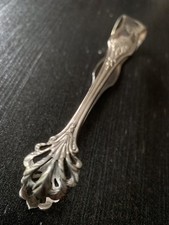 Pince à sucre métal argenté à Griffes - ancien