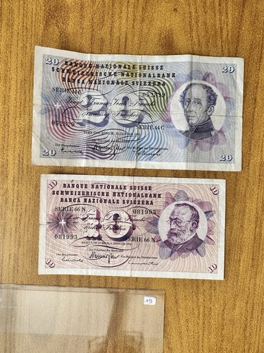 Lot billets suisse - lot, 10