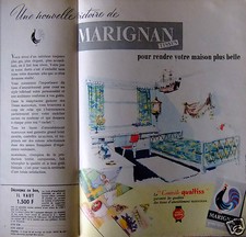 Publicité 1958 marignan des - 1958,