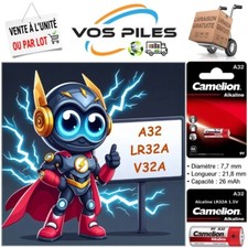 Pile Alcaline 9V : LR32A 32A